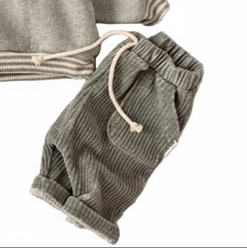 Ribbed grey pants - bebe
