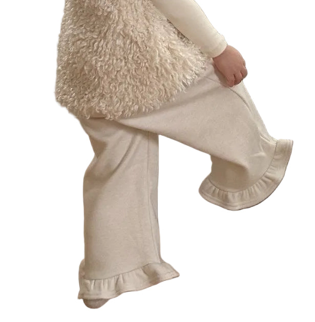 Fleece frill pants