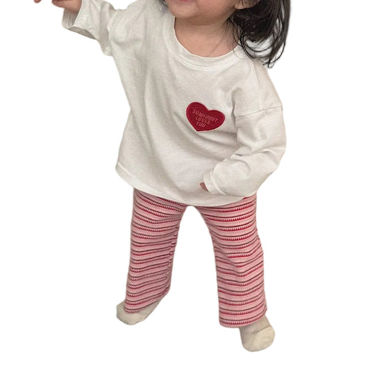 Striped knit bebe Pants