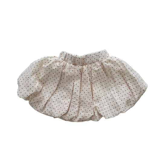 Dot balloon skirt