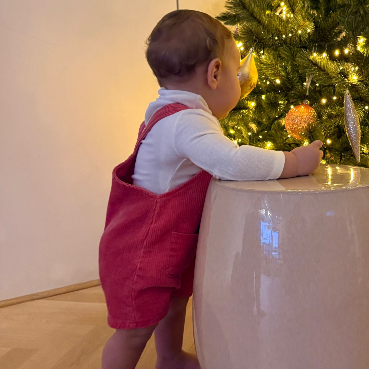 Bebe redish overalls