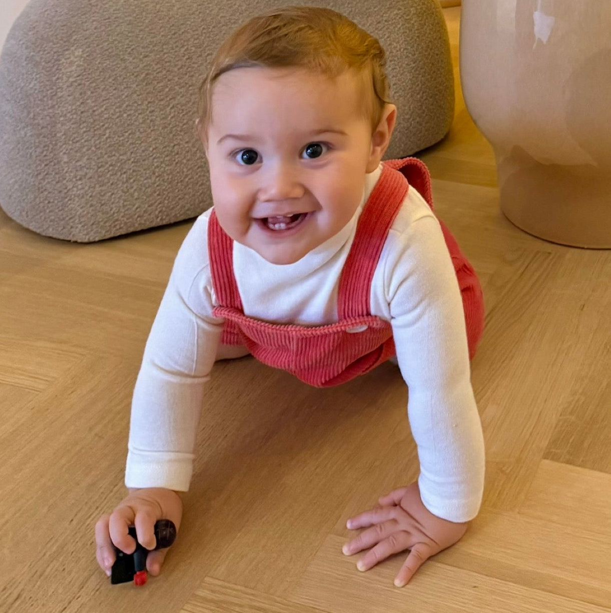 Bebe redish overalls