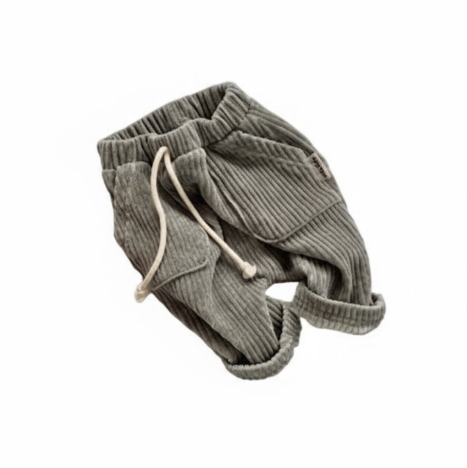 Ribbed grey pants - bebe