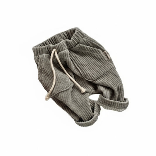 Ribbed grey pants - bebe