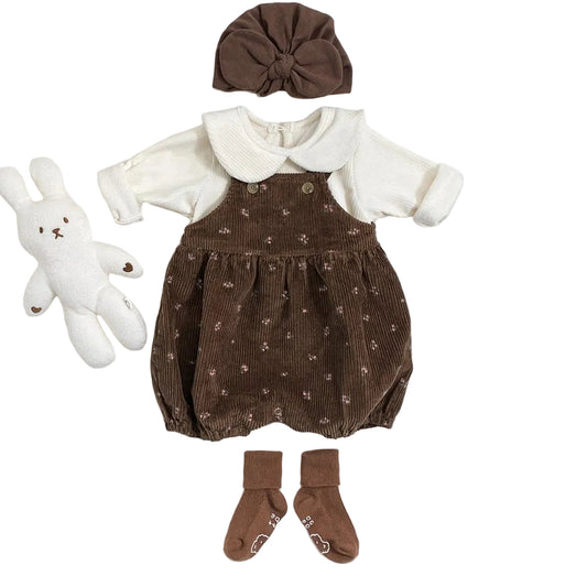 Rose corduroy bebe suit